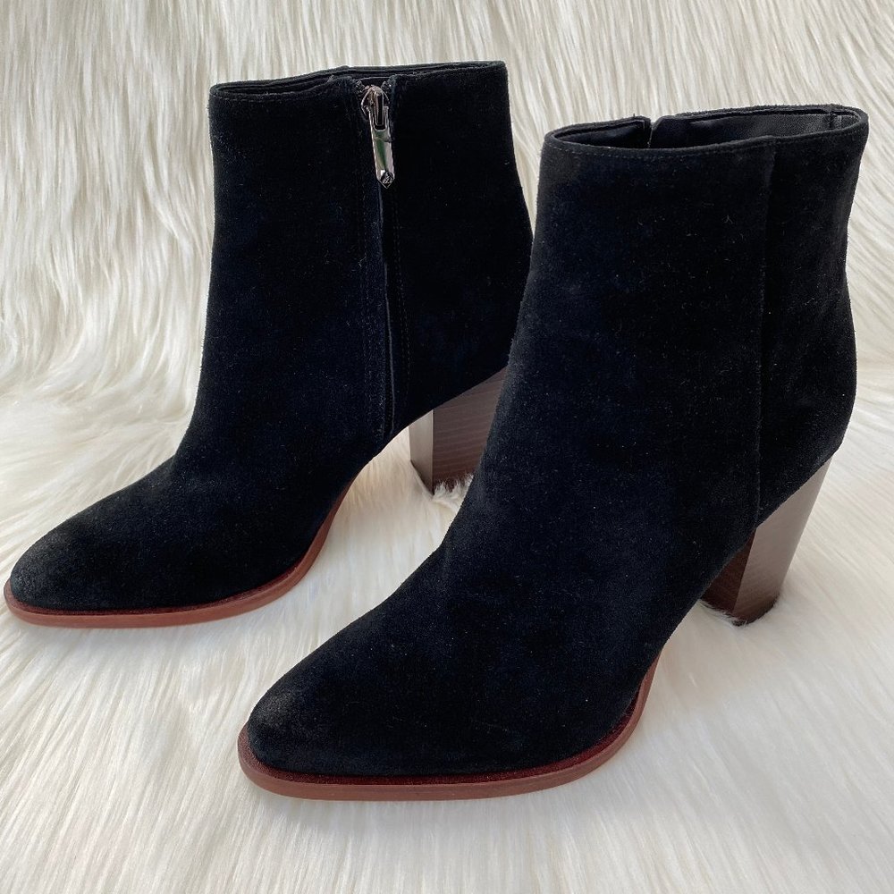 Sam Edelman Black "Blake" Suede Ankle Boot 7.5 NWT